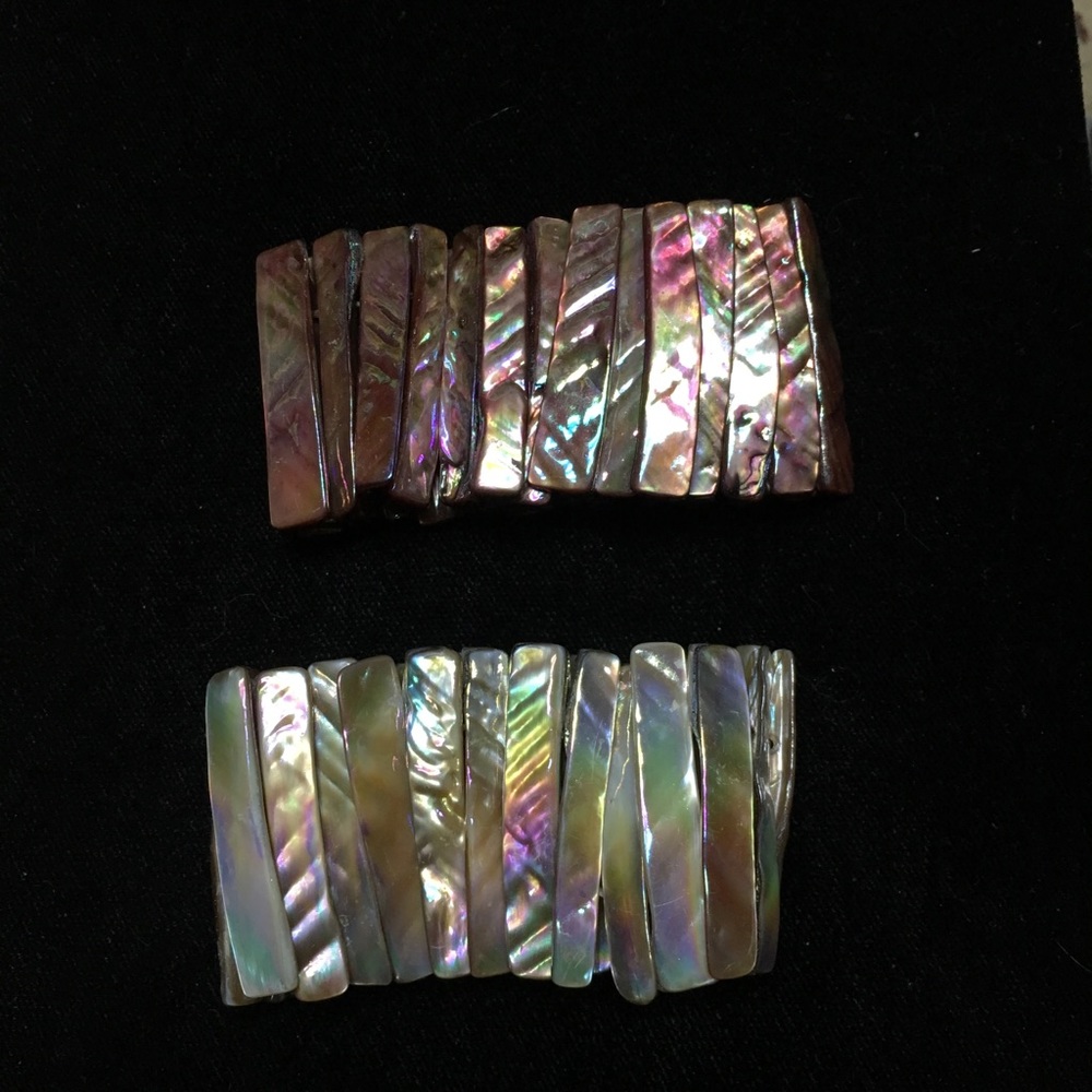 Two Heavy Shell Bracelets High Quality